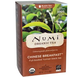 Numi Tea Organic Tea, Breakfast Blend - Chinese - 18 tea bags