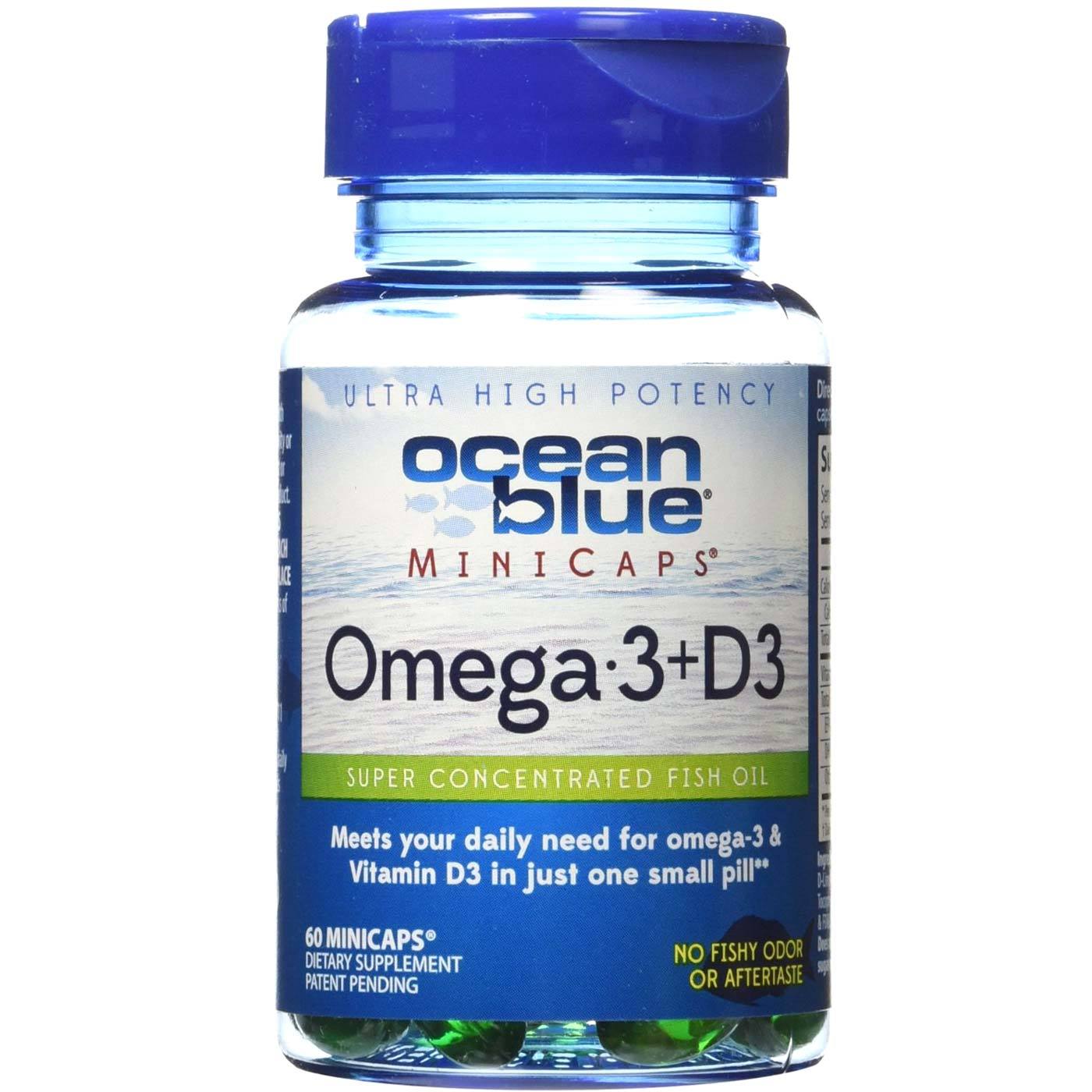 Ocean Blue Professional Omega3 + D3 60 Minicaps