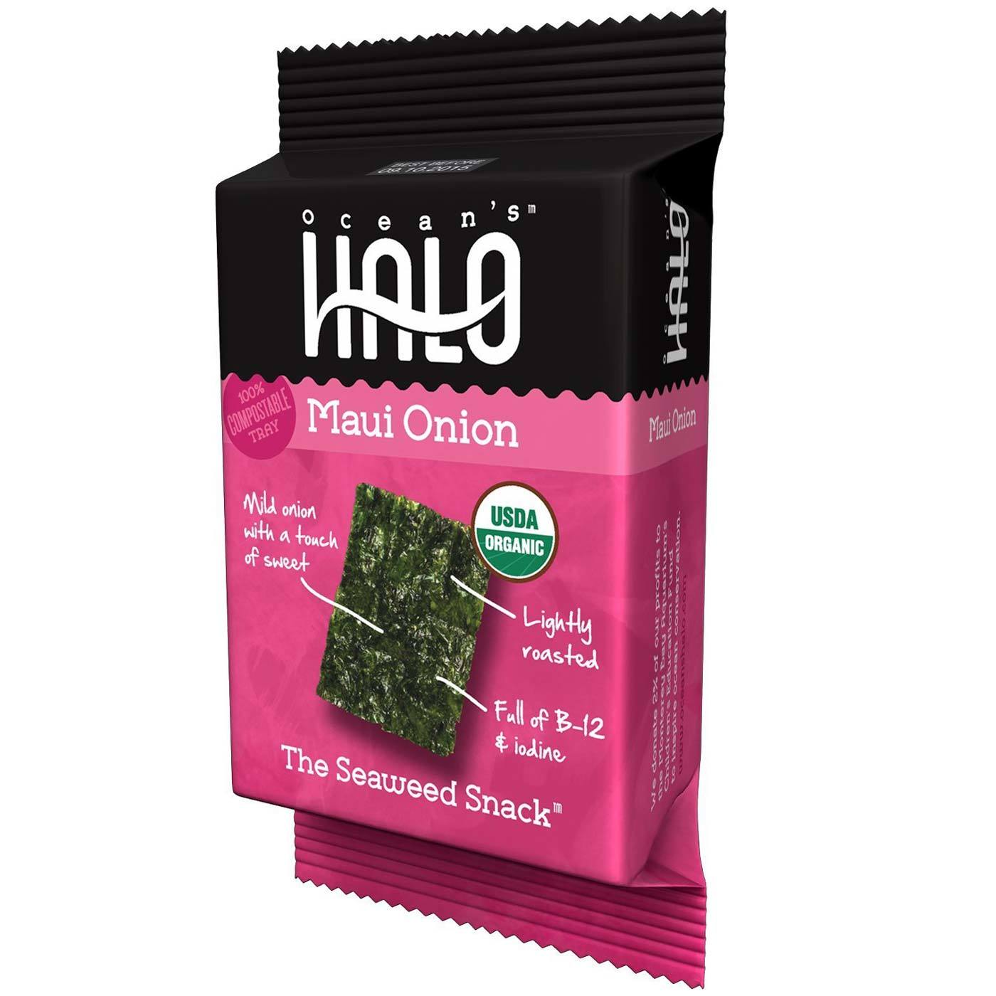 Ocean's Halo Seaweed Snack, Maui Onion 5 Packs