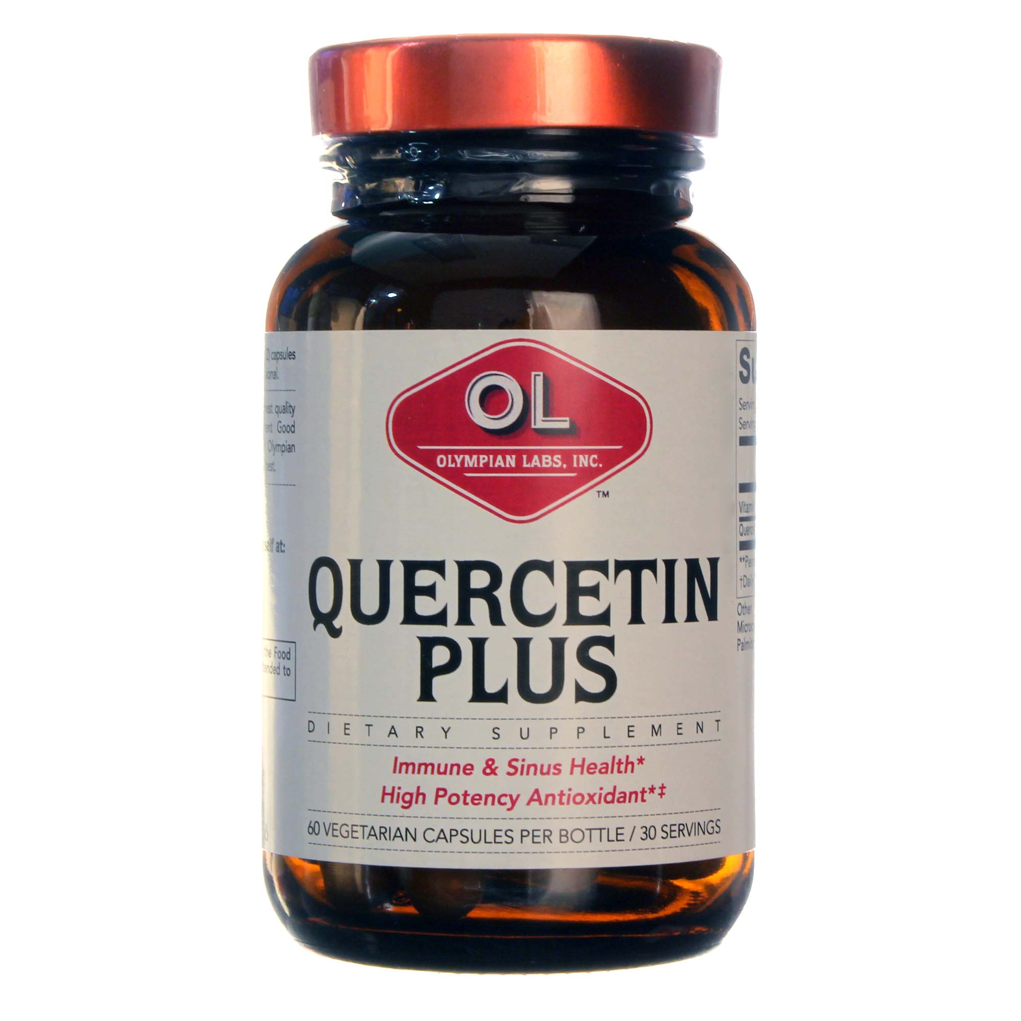 Olympian Labs Quercetin Plus - 60 VCapsules - Front. 