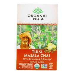 Organic India Tulsi Tea, Masala Chai - 18 Tea Bags