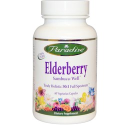 Paradise Herbs Elderberry Herbal Extract - 60 Veggie Caps