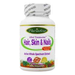 Paradise Herbs Vital Treasures Healthy Hair  Skin - 60 Vegetarian Capsules