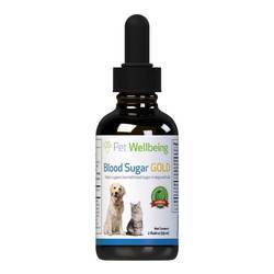 Pet Wellbeing Blood Sugar Gold for Cats and Dogs - 2 fl oz (59 ml)