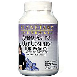 Planetary Herbals Avena Sativa Oat Complex for Women - 100 Tablets