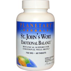 Planetary Herbals St. John's Wort Emotional Balance - 750 mg - 60 Tablets