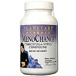 Planetary Herbals MenoChange Cimicifuga-Vitex Compound - 100 Tablets