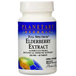 Planetary Herbals Full Spectrum Elderberry Extract 525 mg - 42 Tablets