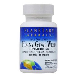 Planetary Herbals Full Spectrum Horny Goat Weed 600 mg - 45 Tablets
