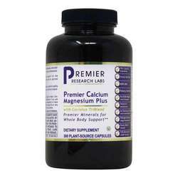 Premier Research Labs Premier Calcium Magnesium Plus - 300 Plant-Source Capsules
