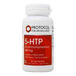 Protocol for Life Balance 5-HTP - 200 mg - 60 Veg Capsules