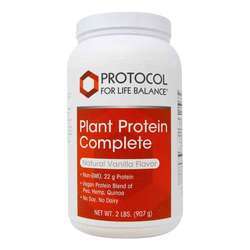 Protocol for Life Balance Plant Protein Complete, Natural Vanilla - 2 lbs (907 g)