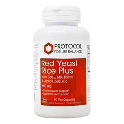Protocol for Life Balance Red Yeast Rice Plus - 600 mg - 90 Veg Capsules