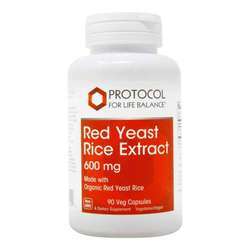 Protocol for Life Balance Red Yeast Rice Extract - 600 mg - 90 Veg Capsules