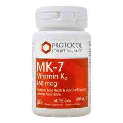 Protocol for Life Balance MK-7 Vitamin K2 - 160 mcg - 60 Tablets