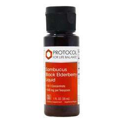 Protocol for Life Balance Sambucus Black Elderberry Liquid - 1 fl oz (30 ml)