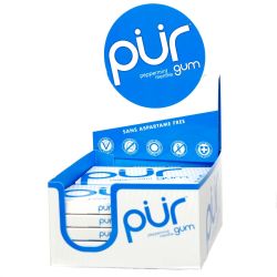 Pur Gum, Peppermint - 12 Boxes