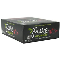 Pure Bar Pure Organic, Dark Chocolate Berry - 12 - 1.23 oz Bars