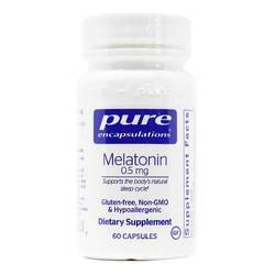 Pure Encapsulations Melatonin - 0.5 mg - 60 Capsules