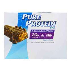 Pure Protein Bar, Chewy Chocolate Chip - 6 bars