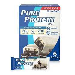 Pure Protein Bar, Cookies & Cream - 6 bars