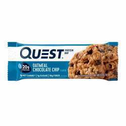 Quest Nutrition QuestBar, Oatmeal Chocolate Chip - 12 - 2.1 oz Bars