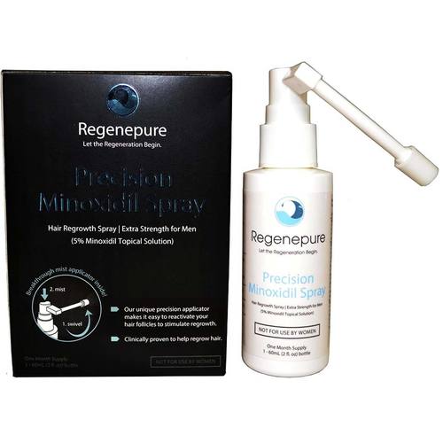 Regenepure Precision 5- Minoxidil Spray for Men - 2 fl oz 