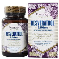 Reserveage Organics Resveratrol - 250 mg - 30 Veggie Capsules