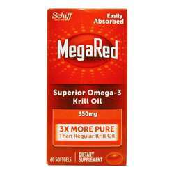 希夫MegaRed磷虾油- 350毫克- 60软粒