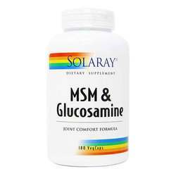 Solaray MSM  Glucosamine - 180 VegCaps