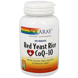 Solaray Red Yeast Rice + CoQ10 - 90 VCapsules