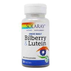 Solaray Bilberry Lutein -30 Vegcaps