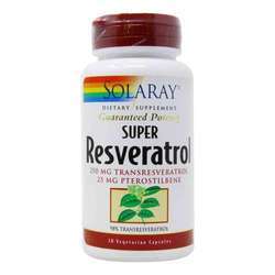 Solaray Super Resveratrol - 30 Vegetarian Capsules