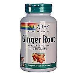 Solaray Ginger Root - 180 Capsules