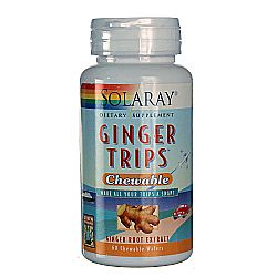 Solaray Ginger Trips, Ginger Molasses - 60 Wafers