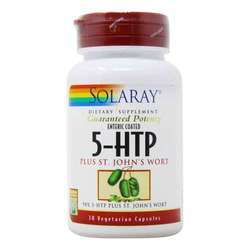 Solaray 5-HTP plus St. John's Wort - 100 mg - 30 Vegetarian Capsules