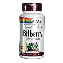 Solaray Bilberry Extract - 42 mg - 120 Capsules