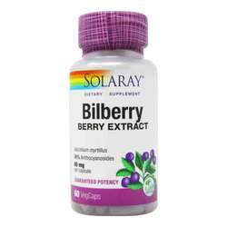 Solaray Bilberry Extract - 60 mg - 60 VegCaps
