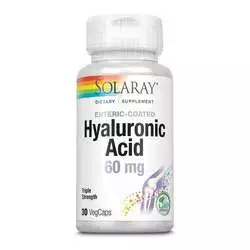 Solaray Hyaluronic Acid - 60 mg - 30 Vegetarian Capsules