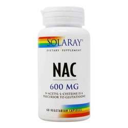 Solaray NAC（N-乙酰L-半胱氨酸） -  60个素食胶囊