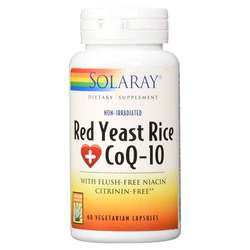 Solaray Red Yeast Rice + CoQ10 - 60 Capsules