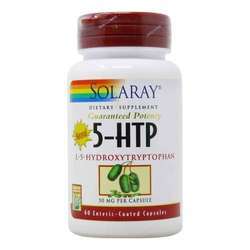 Solaray 5 -HTP，肠涂层-50 mg -60胶囊