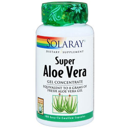Solaray Super Aloe Vera Gel Concentrate - 100 Capsules
