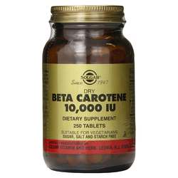 Solgar Dry Beta Carotene 10-000 IU - 250 Tablets
