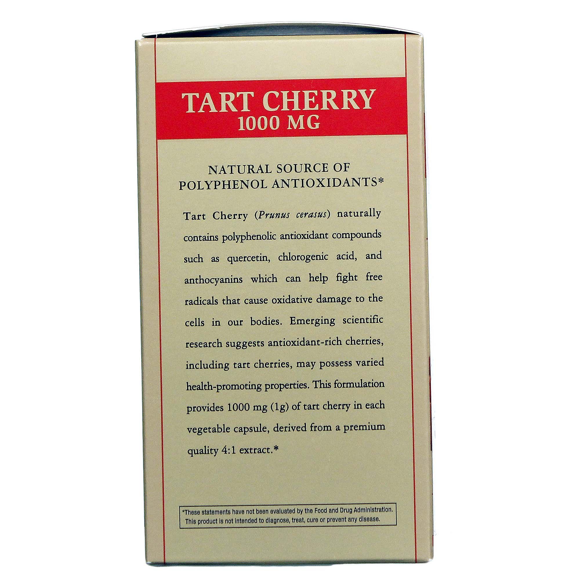 购买Tart Cherry 1000 毫克by Solgar - 90 V粒， 美国直邮至- eVitamins 中国