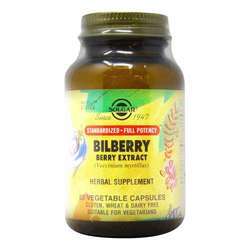 Solgar Bilberry Berry Extract - 60mg - 60蔬菜胶囊