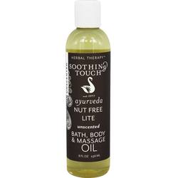Soothing Touch Nut Free Lite Massage Oil - 8 oz