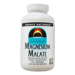 Source Naturals Magnesium Malate - 200 Capsules