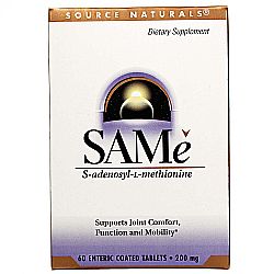 Source Naturals SAMe - 200 mg - 60 Tablets