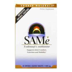 Source Naturals SAMe - 400 mg - 30 Tablets